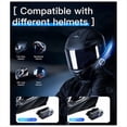 thumbnail image 4 of Auriculares para Casco de Motocicleta LX5 con Intercomunicador de para 10 Conductores, Altavoz Manos de 2000 M, Bluetooth 5.3, Resistente Al Agua, 1 Unidad, 4 of 5