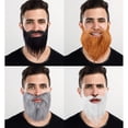 thumbnail image 2 of 4 piezas de barbas postizas, bigote falso divertido, bigote falso para suministros de fiesta de disfraces de Halloween, 2 of 5