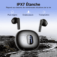 thumbnail image 5 of VEATOOL Wireless In-Ear Earbuds, Hi-Fi Stereo 3D Bass Ear Buds, 4 ENC Noise Cancelling Mic, 36Hrs Playing Time, IP7 Waterproof, 5 of 5