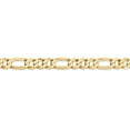thumbnail image 3 of Solid 14K 7mm Flat Figaro Chain Bracelet / Anklet, 3 of 3
