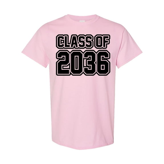 Inktastic Class of 2036 in Black Outlined Text T-Shirt
