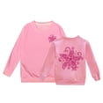 thumbnail image 6 of Zylarhe Kids Hoodies Girls Fashion Casual Printed Long Sleeved Hoodie Top with Soft Breathable Touch and Trendy Style Pink 6-7 Years, 6 of 7