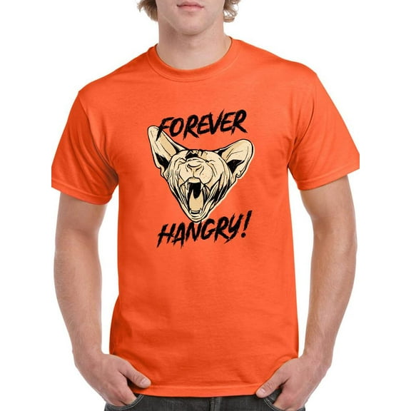 Forever Hangry Sphynx Cat T-Shirt Men -Smartprints Designs, Male 5X-Large