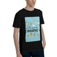 thumbnail image 2 of Bingfone Let'S Go On An Adventure Men'S Loose Fit Short-Sleeve Pocket T-Shirt, 2 of 7