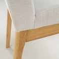 thumbnail image 3 of Noble House Caruso Mid-Century Modern 5 Piece Dining Set, Light Beige and Natural Oak, 3 of 4