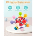 thumbnail image 7 of Vanmor Baby Toys Sensory Teething Balls, Baby Teething Toys for Babies 6-12 Months, Baby Teether Rattle Chew Toys, Grasping Activities Infant Toys for 12-18 Months Baby Girl Boys Gift (Red), 7 of 7