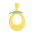 thumbnail image 3 of Cepillo de dientes para niños pequeños, cepillo de dientes de entrenamiento para bebés, mordedor para bebés, cepillo de dientes de silicona, máxima confiabilidad, 3 of 5