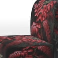thumbnail image 4 of Designart "Ferns Ruby quintessence III" Pink Ferns Upholstered Accent Chair - Modern Arm Chair For Living Room, 4 of 5