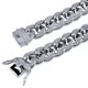 thumbnail image 5 of Sonducket plateada Diamantes de imitación brillantes Hip Hop Cadena de eslabones cubanos Hombres Mujeres Bling Bangle Crystal Accesorio Ropa, zapatos y accesorios Miscelánea Plata, 5 of 5