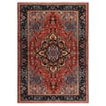 thumbnail image 2 of SAFAVIEH Riviera Ellie Medallion Polyester Machine Washable Area Rug, Red/Blue, 4'5" x 6', 2 of 13