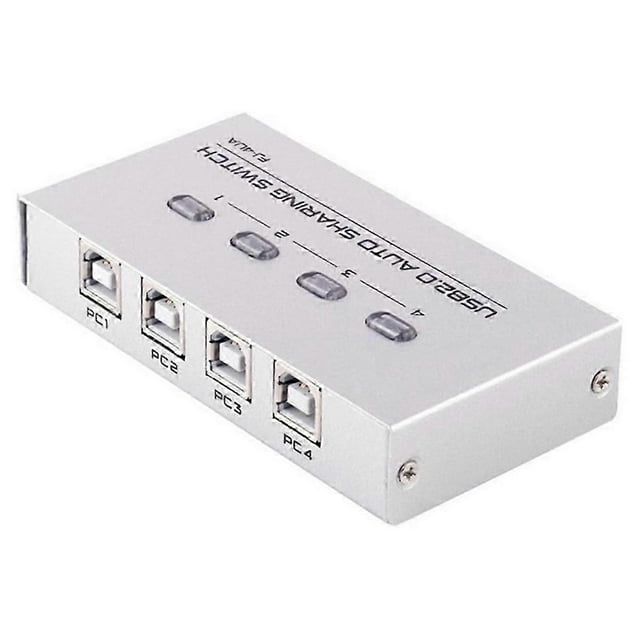 4 Port Usb2.0 Sharing Manual Switcher Box Hub Share Usb Device For Printer 4ua Four Port Switching