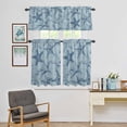 thumbnail image 3 of Kitchen Window Curtains Valance and Tier Set, Summer Blue Sea Stars on Wood Board Rod Pocket Tier Curtain Valance Set, Marine Life Light Filtering Cafe Curtains for Bedroom Living Room, 3 of 9