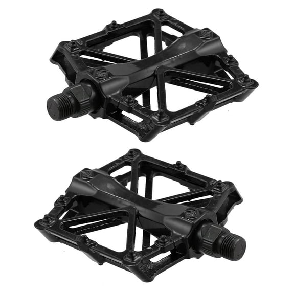 Motoforti Road Mountain Bike Pedals Replacement Bicycle Pedals for MTB for BMX 9/16 Inch Aluminum Alloy Black 1Pair