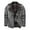 Gray, variant on Men's Faux Wool Motorcycle Jacket Thick Lined Parka New Fashion Winter Wool Coat Leather Jacket