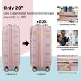 thumbnail image 3 of Joyway - Ensemble de 5 Valises Rigides à Roulettes avec Serrure TSA - (Extensible en Format Cabine 20 Pouces) (24 Pouces, 28 Pouces) - Idéal pour l'École, les Voyages et les Fins de Semaine, 3 of 7