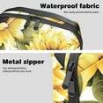 thumbnail image 4 of Sunflower Oxford Fabric Waterproof Portable Hard Drive Bag and Case with Cord Storage and Travel Charger Organizer for Electronic Devices - 5.9x9.44x3.14 in, 4 of 6