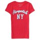 thumbnail image 2 of Aeropostale Womens Logo NY Embellecido Camiseta, Rojo, X-Large Aeropostale Camiseta adornada, 2 of 2