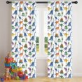 thumbnail image 5 of Blackout Kids Curtains,Dinosaur and Trees White Pattern Children's Insulated Curtains Set Of 2,Bedroom Essentials,Toddler Room Decor 42"x84", 5 of 5