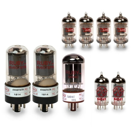 Fender Deluxe Reverb (Black Panel) Tube Set with Matched Power Tubes