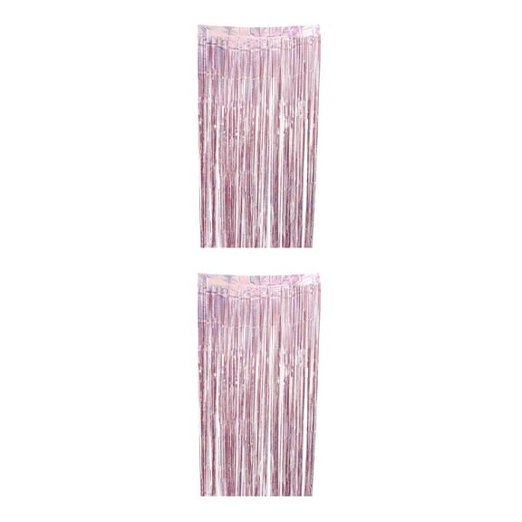 Masteelf 2 pcs  Sparkly Tassel Curtains Birthday Decoration Wedding Celebration Door Decors