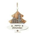 thumbnail image 2 of onlyliua Descuentos de Temporada Adornos Navideños Adornos de Madera con Empalmes Blancos Adornos para Árboles de Navidad Colgantes Suministros para Fiestas Decoración, 2 of 6