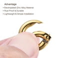 thumbnail image 4 of Unique Bargains Gold Zinc Alloy Spring Gate O Ring Snap Clip Buckle 10 Pack, 4 of 5