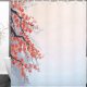 thumbnail image 1 of Cortina de Ducha ABPHQTO de Pintura de Árbol natural con Texturas de Cerezo Floreciente Estilo Japonés 150x180 cm, 1 of 1