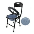 thumbnail image 2 of Chaise de Toilette de Chevet, Chaise de Commode de Chevet en Acier Inoxydable Nettoyage Facile Forte Capacité de Charge pour Personnes Âgées pour Usage Intérieur, 2 of 7