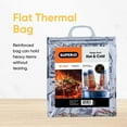 thumbnail image 3 of Superio Hot and Cold Insulated Bags for Food Delivery, Grocery Shopping Bags, Food Storage for Hot and Frozen Food for Travel, Disposable Cooler Bag, Reinforced Thermal Lunch Bag (8, 12"x13.5"), 3 of 8