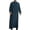 Lake Blue, variant on Wyobmus Men's Muslim Robe Middle Stand Collar Robe Long Style Long Sleeve Pullover Long Shirt Fashion Casual Robe Black