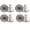 Silver(4pcs), variant on 4 Sets Jean Button Pins, No Sew Instant Replacement Buttons, Reusable and Adjustable Pant Waist Tightener for Loose Jeans