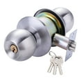 thumbnail image 1 of Poignées Rondes de Porte Boutons Serrure Serrure de Porte en Acier Inoxydable Serrure de Porte Chambre Salon Salle de Bain Entrée Serrure de Porte avec Clé, 1 of 1