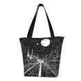 thumbnail image 1 of Fotbe Futuristic Moonlit Cityscape Bolsa de Playa con Estampado, Bolsa de Hombro, Bolsa de Mano Espaciosa, Bolsa de Viaje Ligera, Bolsa de Compras Versátil, 1 of 6