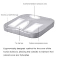 thumbnail image 3 of SIELUNO Seat Cushion Memory Foam Butt Cushion For Office/Home Desk Gaming Chair, Sciatica Pain Relief Cushion, 3 of 7