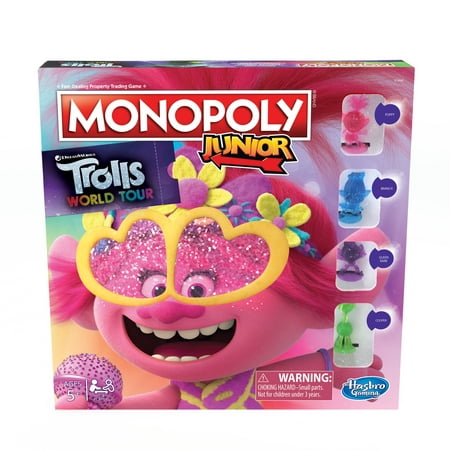 Monopoly Junior Game: DreamWorks Trolls World Tour (The Best Monopoly Game)