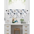 thumbnail image 5 of Valances for Windows Spring Floral Rod Pocket Cafe Window Treatments Valance Curtains for Kitchen Bathroom Laundry Basement Windows 54"x18", 5 of 9