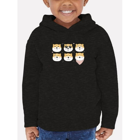 

Set Of Shiba Inu Faces Hoodie Toddler -Image by Shutterstock 2 Toddler