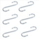 thumbnail image 1 of 6X en Forma de S de Acero Inoxidable Potente Porta Perchas para Cocina Soporte para Ropa, 19X19 mm, 1 of 8