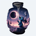thumbnail image 3 of Sudadera con capucha de dibujos animados de otoño e invierno para hombre, sudadera con estampado 3D de Disney Stitch para niños, sudadera con capucha informal de moda urbana para hombre, 3 of 5