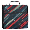 thumbnail image 5 of FORMRS Zipper Binder with Shoulder Strap 2-inch Ring 500 Sheet Capacity File Bag, Stars Abstract Lines, 5 of 5