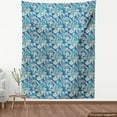 thumbnail image 3 of Ambesonne Paisley Fabric by the Yard Upholstery, Inspired Persian, 2 Yards, Teal Navy and Tan, 3 of 4