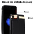 thumbnail image 3 of Feishell for iPhone 7/8/SE 2020/SE 2022 4.7 inch Back Wallet Case with Back Accordion Folding Card Holder,Shockproof Premium PU Leather Button Card Slots Anti-Scratch Phone Case,Black, 3 of 7