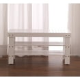 thumbnail image 1 of Roundhill Furniture Pina Quality Solid Wood Shoe Bench, White Finish, 1 of 4