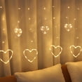 thumbnail image 1 of Kiplyki Wholesale 110V Heart Shape Curtain Light LED Light String Ins Christmas Light Decoration, 1 of 2