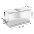 thumbnail image 2 of Water Juice Drink Dispenser for Fridge, Plastic Drink Dispenser with Spigot, Water Drink Beverage Dispenser Containers with Lids, Foldable Stand Base 4.5L, 2 of 24