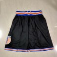 thumbnail image 1 of Pantalons de Basketball Sun Lakers 76ers Heat Raptors Magic Pocket Shorts Brodés Denses Rétro Pantalons de Basketball, 1 of 4