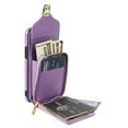 thumbnail image 5 of Nalacover Wallet Case for iPhone 11 Pro Max,with Removable Adjustable Shoulder Strap,PU Leather Back Zipper Pocket Card Holder Stand Purse Shockproof Phone Case for Women Men,Purple, 5 of 10