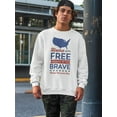 thumbnail image 2 of Home Of The Free Memorial Day Sweatshirt Men -Image by Shutterstock, Male 3X-Large, 2 of 4