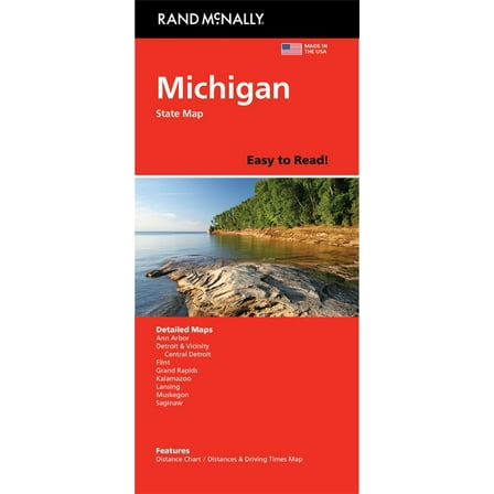 Rand McNally Easy to Read: Michigan State Map, (Paperback)