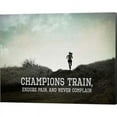 thumbnail image 2 of Champions Train Woman Black and White by Sports Mania, Canvas Wall Art, 20W x 16H, 2 of 2